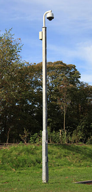 Square CCTV Column from WEC, a cost efficient Camera Mounting Solution © WEC