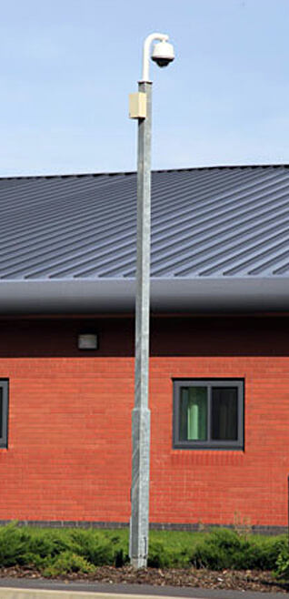 The WEC TPS square column is one of the most cost effective CCTV mounting solutions