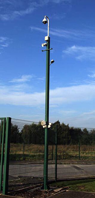 WEC FMT Tubular camera masts - Our poles can be painted to suit your requirements