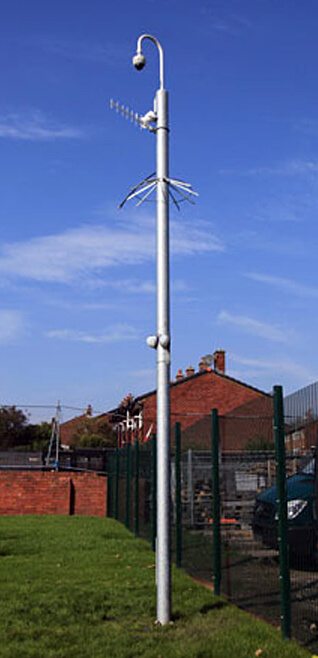 CCTV Pole from WEC - DBT range - © WEC Group