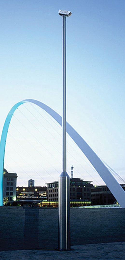 Stainless Steel Lamp Post CCTV Column LPS