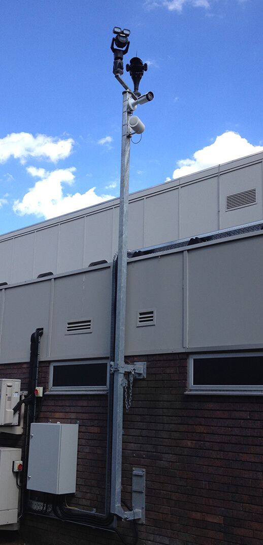 WEC Tilt Away Wall Pole WPTA